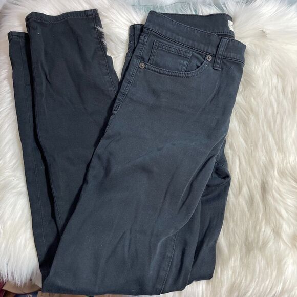 Madewell Skinny Skinny Black Mid Rise Jeans Sz 28 - Picture 2 of 7